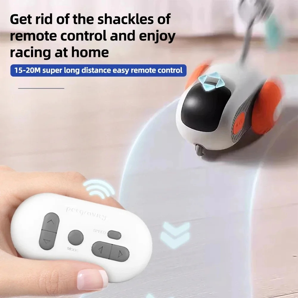 Smart Interactive Cat Toy Car – view 2