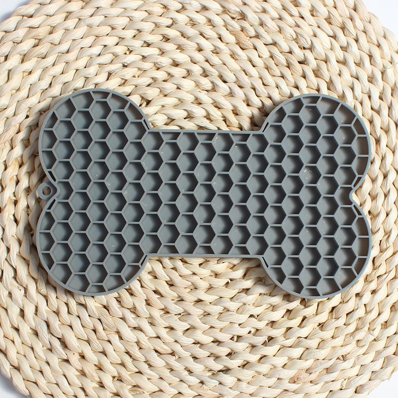Bone Silicone Slow Feeder Lick Mat – view 2