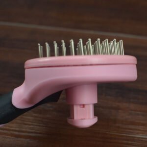 Self-Cleaning Round Head Grooming Brush