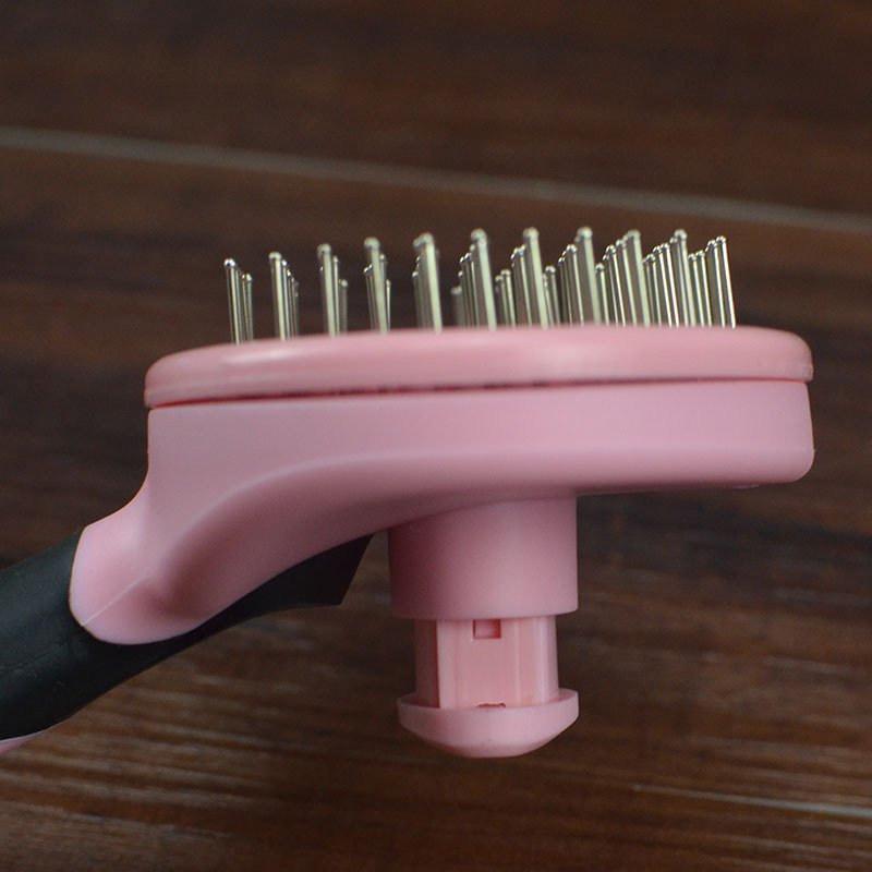 Self-Cleaning Round Head Grooming Brush