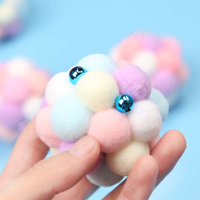 Plush Bell Cat Teaser Ball – view 3